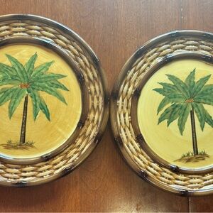 Palm Tree Decorative Plates